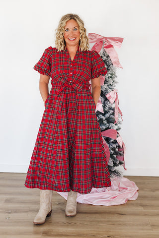 Christmas Cheer Dress - Red