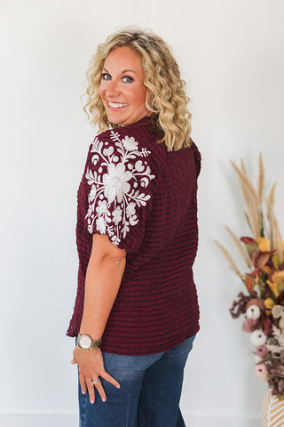 Havanah Top - Maroon