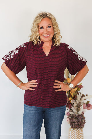 Havanah Top - Maroon