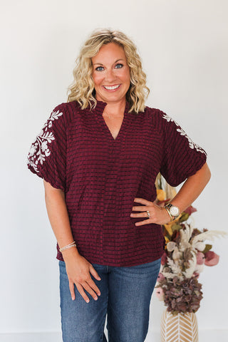 Havanah Top - Maroon