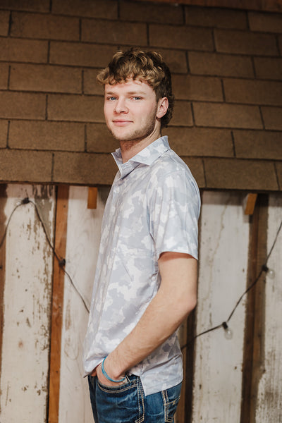 White Camo Polo