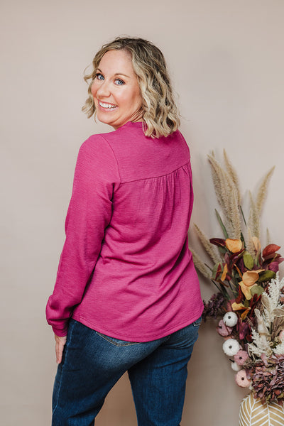 Back To Basics Top - Magenta