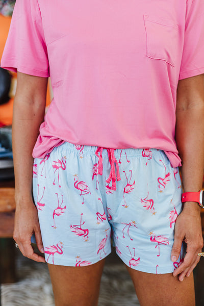Flamingle Sleep Shorts