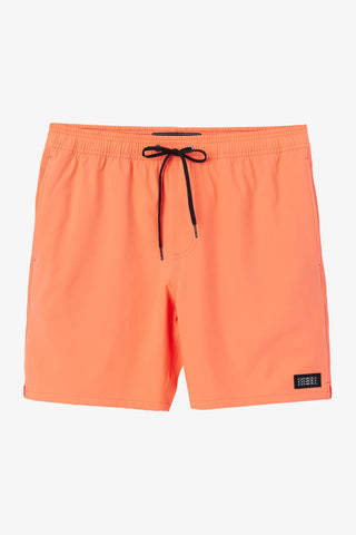 CRL Lennox Hermosa Solid Elastic Waist 17" Swim Trunks