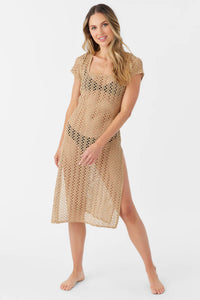 Nina Midi Crochet Cover-Up Dress