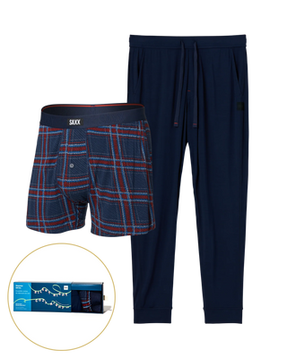 Jazzy Plaid/Maritime Snooze Gift Set