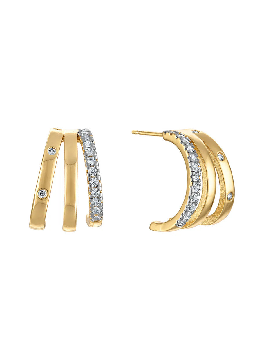 Teddy Triple Earring