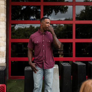 Maroon - Performance Western Shirt