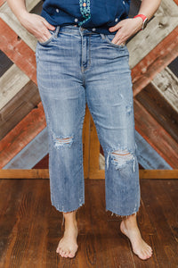 New New Judy Blue Denim Crop