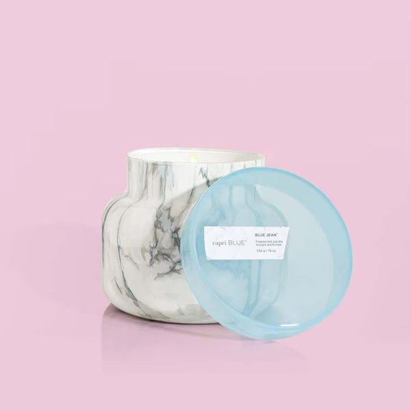 Blue Jean Modern Marble Petite Candle \8oz