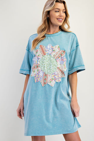 Tia Turquoise Blue Dress