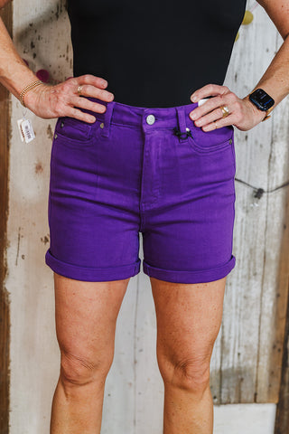 Purple Judy Blue Shorts