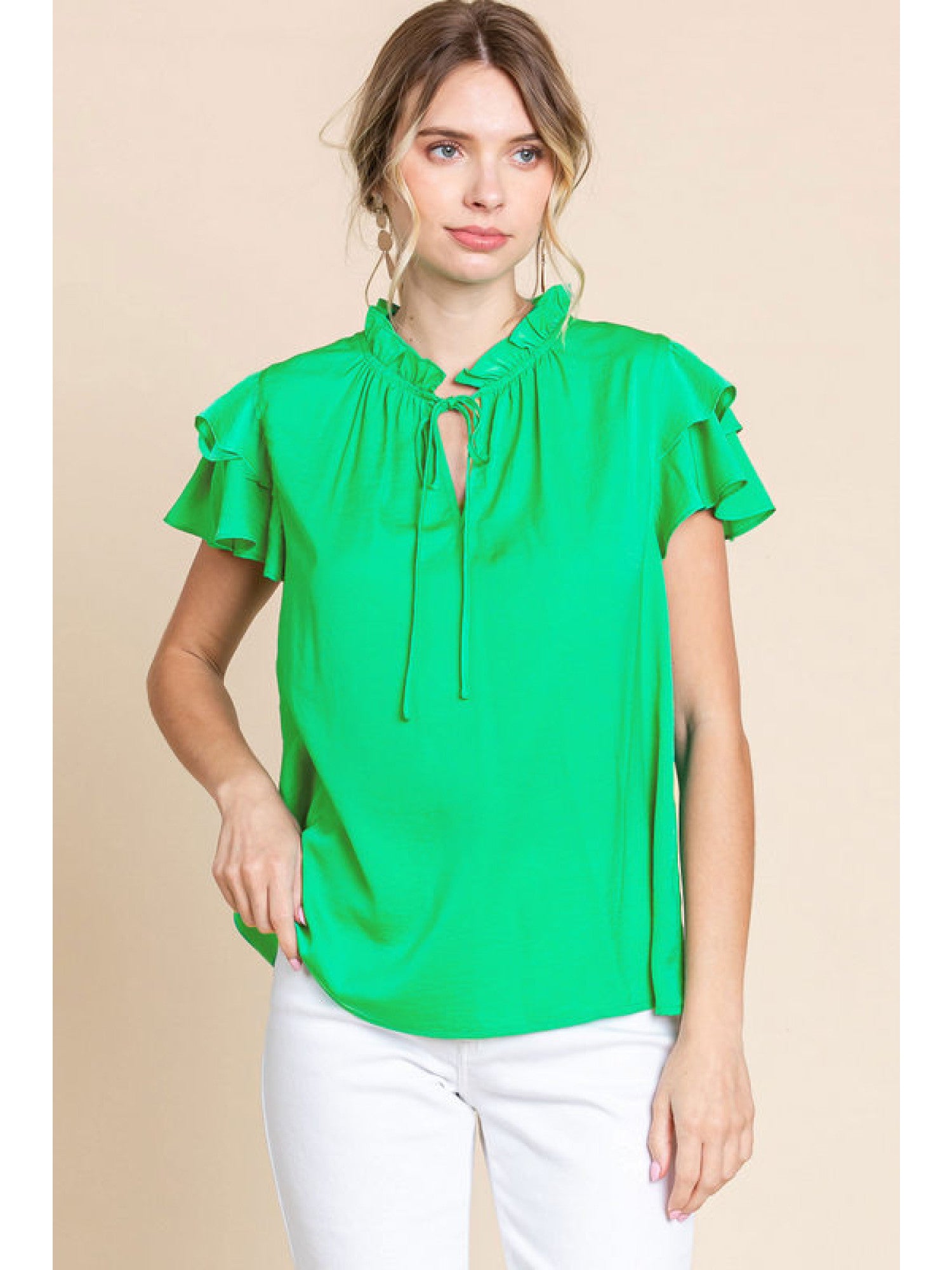 Frilly Fun Top - Green