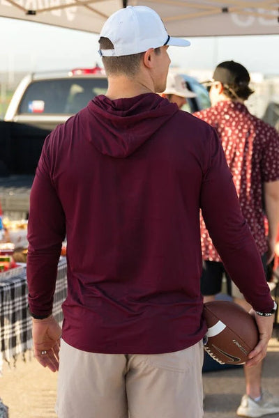 Maroon - Performance Hoodie