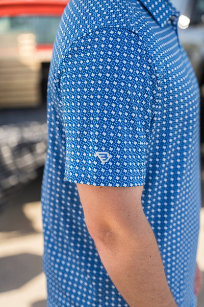 Texas Blue & White - Performance Polo