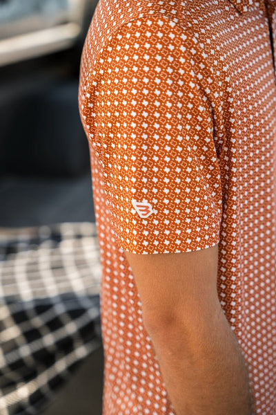 Texas Orange & White - Performance Polo