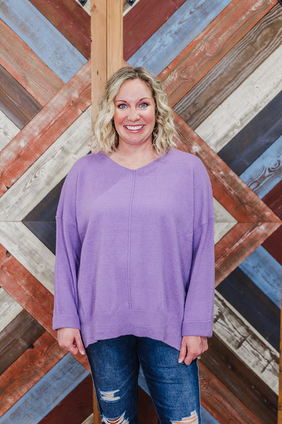 Spring Weather Sweater - Lavender