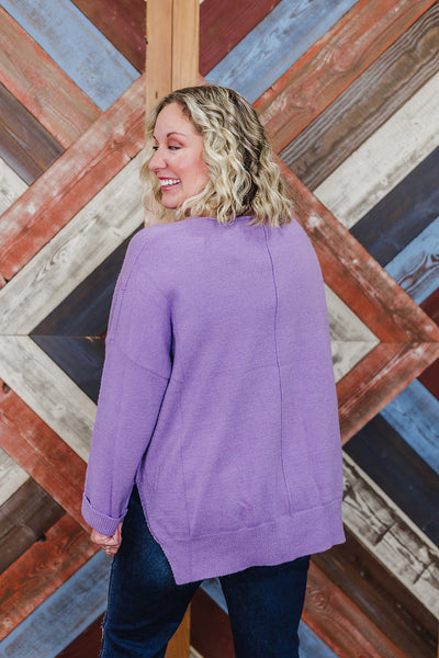 Spring Weather Sweater - Lavender