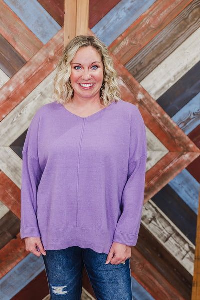 Spring Weather Sweater - Lavender