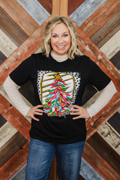 Paintbrush Christmas Tree Tee