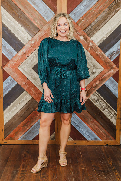 Sparkle & Shine Dress - Teal