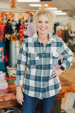 Zuma Flannel Top - Slate