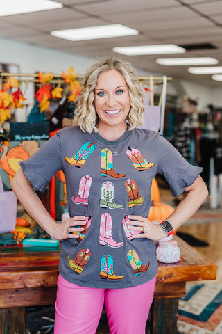 Carrie's Embroidered Boot Top