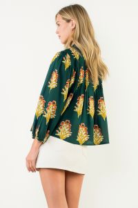 Gayle Green Long Sleeve Top - Green