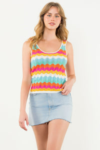 Colorful Knit Top