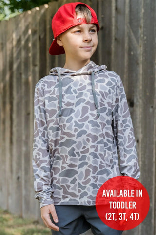 Classic Deer Camo - YOUTH Performance Hoodie