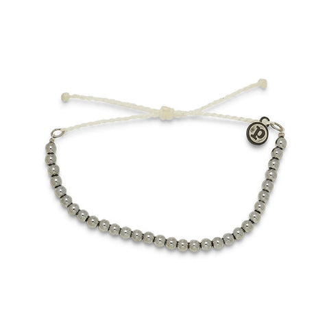 Silver Metal Bead Bracelet | Pura Vida