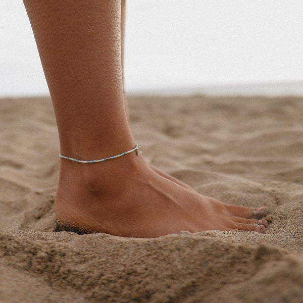 Ventura Stretch Bead Anklet - Pura Vida