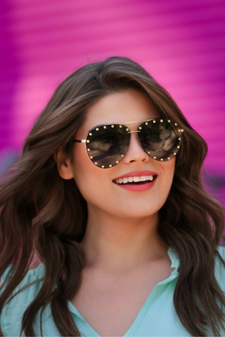 Showstopper Studded Sunglasses