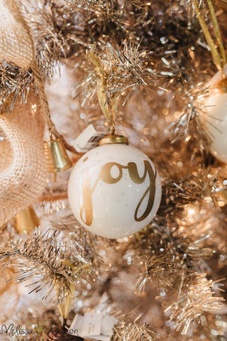 Joy Glass Ornament