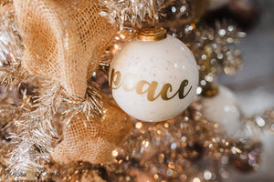 Peace Glass Ornament