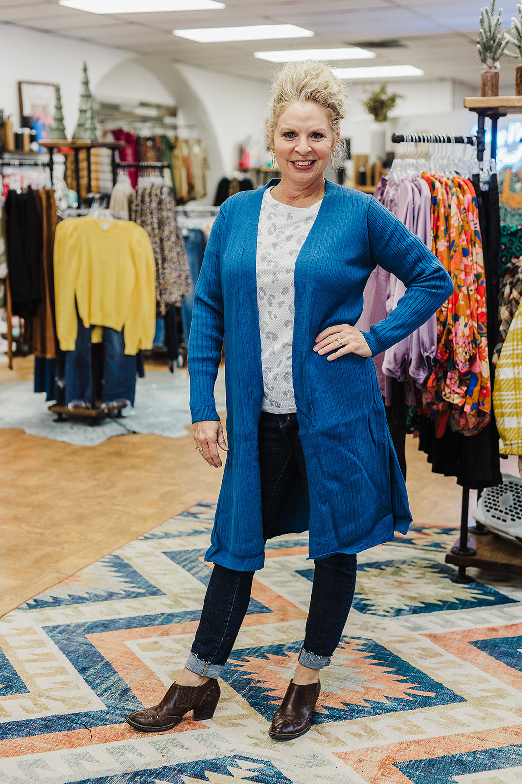 Jade Ribbed Cardigan