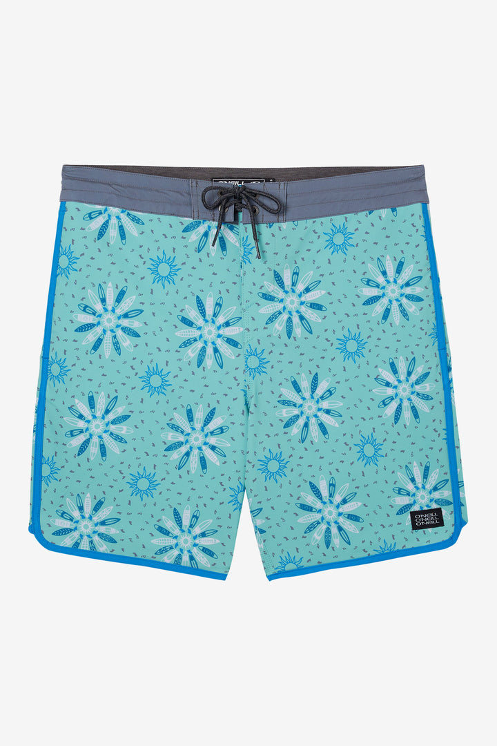 Aqua - 18" Cruzer Scallop Boardshorts