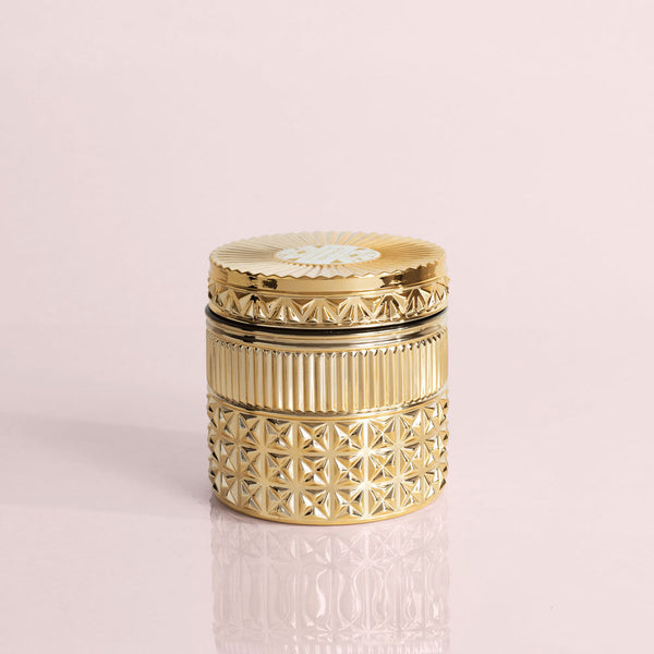 Exotic Blossom & Basil Gilded Faceted Jar, 11 oz