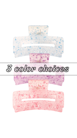 Watercolor Claw Clip