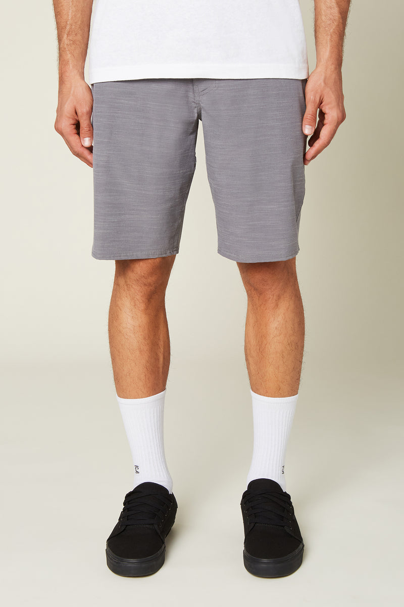 Locked Slub Hybrid Shorts - Gray 20"
