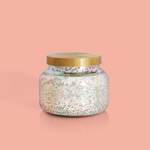 Pineapple Flower Mercury Iridescent Jar, 19 oz