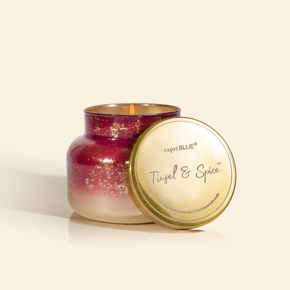 Tinsel & Spice Glimmer Signature Jar, 19 oz